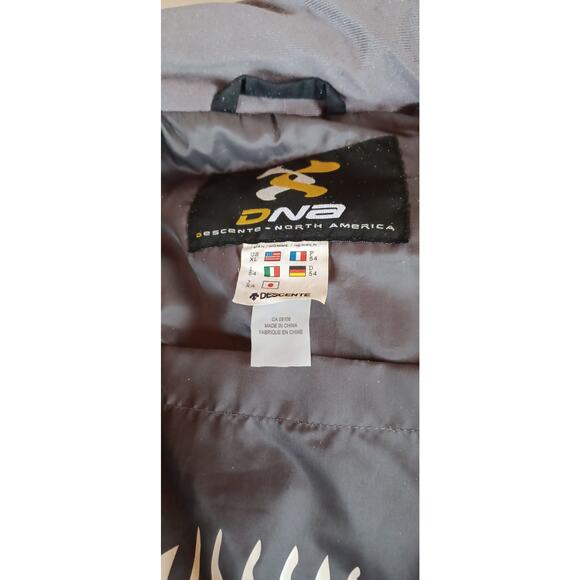 VTG Men's XL Descente North America DNA Ski Snowboard Jacket Gray Full-Zip - Picture 6 of 11